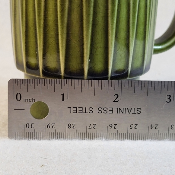 MID Century Modern Stamped Ceramic Mug Drip Glaze **Vintage** - Picture 6 of 15